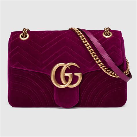 gucci bag pink velvet|gucci marmont medium shoulder bag.